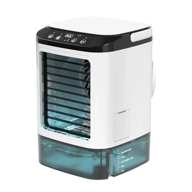 Portable Mini Air Cooler – 3 Speed USB Air Conditioner with 900ML Water Tank